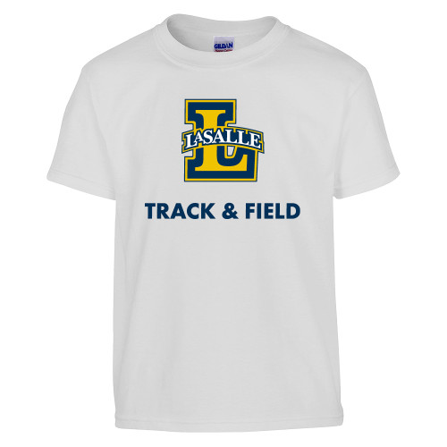  Youth White T Shirt - Track and Field