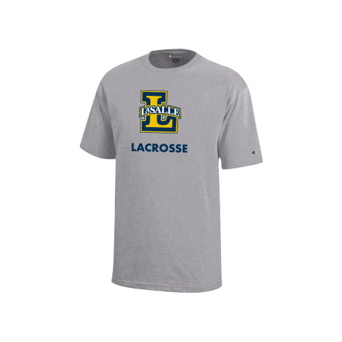  Champion Youth Grey Short Sleeve Tee - Lacrosse