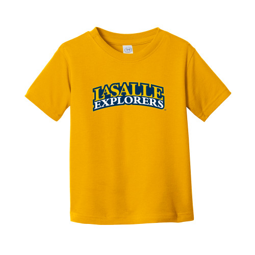  Toddler Gold T Shirt - Wordmark Stacked