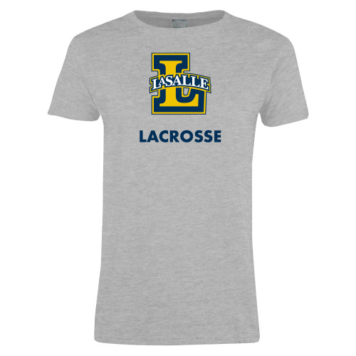  Womens Grey Short Sleeve Tee - Lacrosse