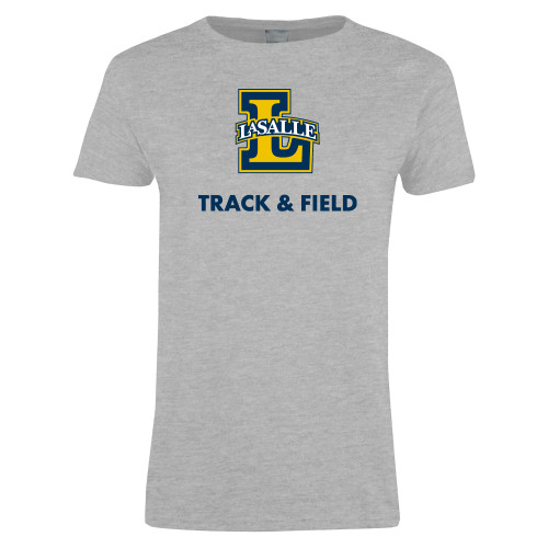  Womens Grey Short Sleeve Tee - Track and Field
