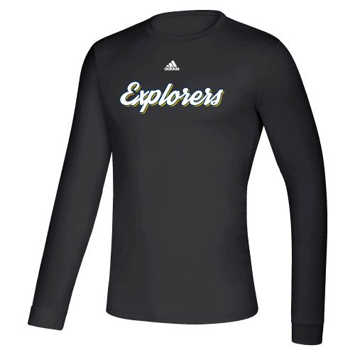  Adidas Black Creator Performance Long Sleeve Tee - Adidas - Explorers Script