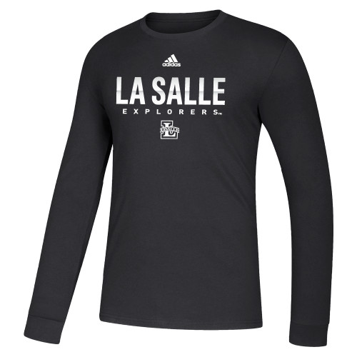  Adidas Black Fresh Long Sleeve Tee - Adidas La Salle Chrome