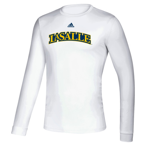  Adidas White Creator Performance Long Sleeve Tee - Adidas La Salle