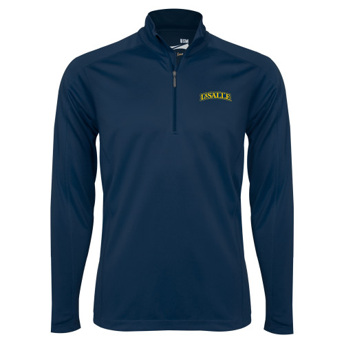  Syntrel Navy Interlock 1/4 Zip - Wordmark