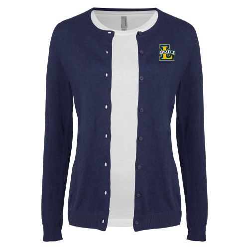  Womens Navy Cardigan Sweater - Primary Mark