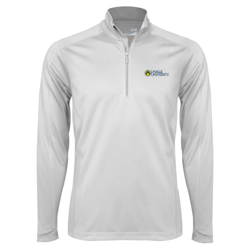  Syntrel White Interlock 1/4 Zip - Institutional Mark