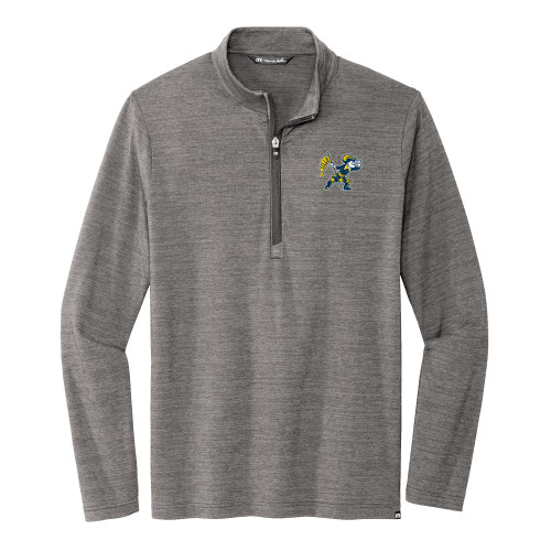  TravisMathew Grey Crestview 1/4 Zip Pullover - La Salle Vintage Explorer