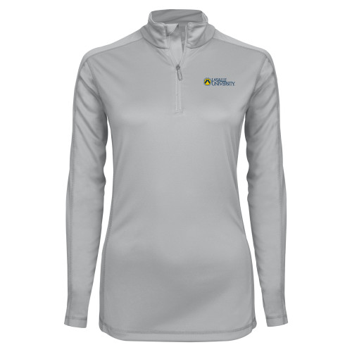  Syntrel Womens Platinum Interlock 1/4 Zip - Institutional Mark