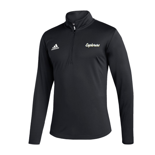  Adidas Black Entrada 1/4 Zip - Explorers Script