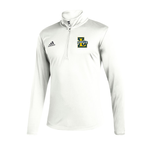  Adidas White Entrada 1/4 Zip - Primary Mark