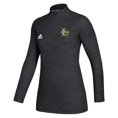  Adidas Womens Black Game Mode 1/4 Zip - Primary Mark