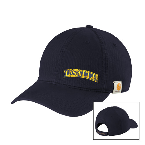  Carhartt Navy Cotton Adjustable Canvas Hat - Wordmark