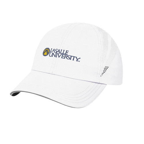  Womens White Performance Cap - Institutional Mark