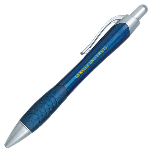  Metallic Mykonos Navy Pen - Flat Wordmark
