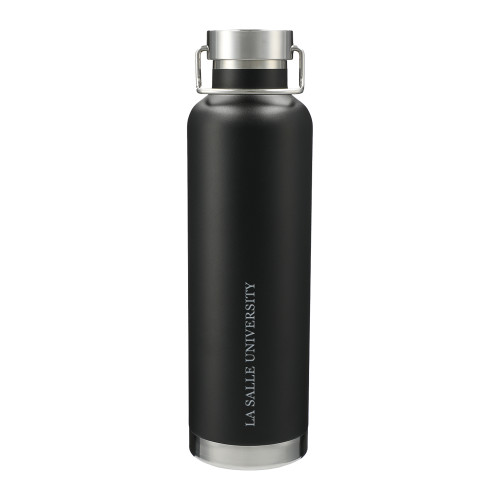  Thor Copper Vacuum Insulated Black Bottle 32oz - Flat Wordmark Engraved