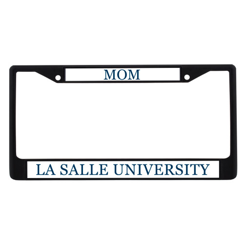  Mom Metal License Plate Frame in Black - Flat Wordmark