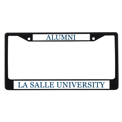  Alumni Metal License Plate Frame in Black - Flat Wordmark