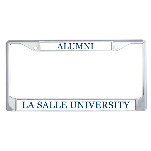  Alumni Metal License Plate Frame in Chrome - Flat Wordmark