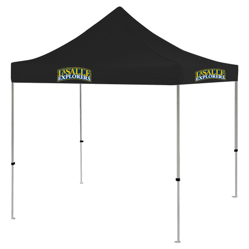  9 ft x 9 ft Black Tent - Wordmark Stacked
