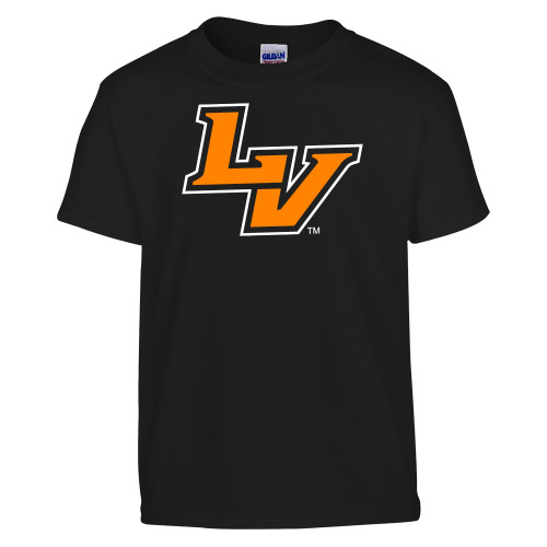  Youth Black T Shirt - University of La Verne  LV Mark