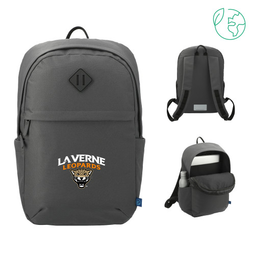  Repreve Charcoal Ocean Commuter Computer Backpack - University of La Verne  Leopards Arched with Mascot Stacked