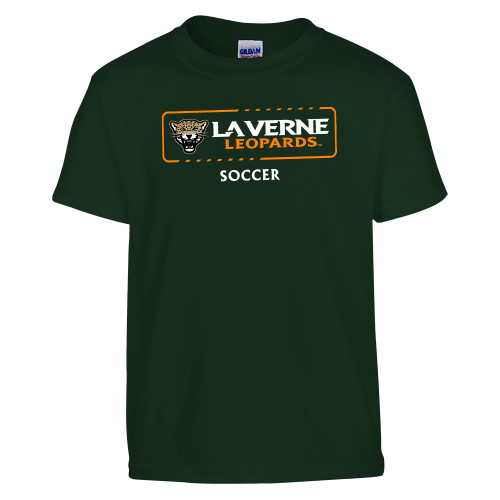  Youth Dark Green T Shirt - La Verne Leopards Soccer
