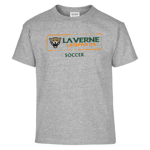  Youth Grey T Shirt - La Verne Leopards Soccer