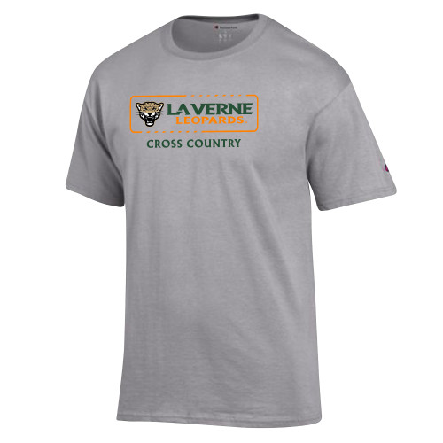  Champion Oxford Grey T Shirt - La Verne Leopards Cross Country