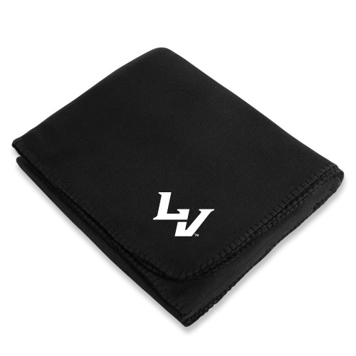  Black Arctic Fleece Blanket - University of La Verne  LV Mark