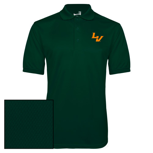  Dark Green Dry Mesh Polo - University of La Verne  LV Mark