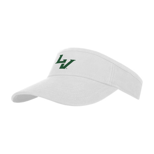  White Visor - University of La Verne  LV Mark