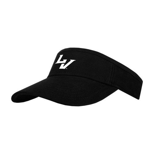  Black Visor - University of La Verne  LV Mark