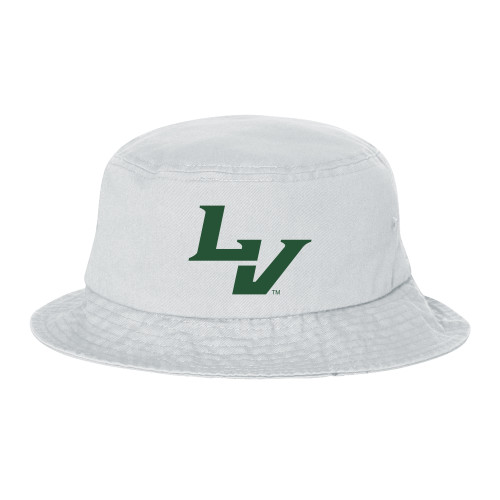  Sportsman White Bucket Hat - University of La Verne  LV Mark