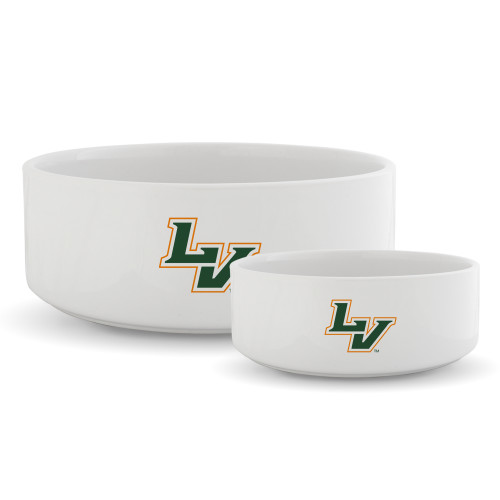  Ceramic Dog Bowl - University of La Verne  LV Mark