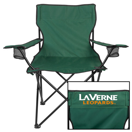  Deluxe Green Captains Chair - University of La Verne  Leopards Wordmark Flat