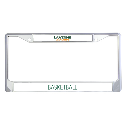  Metal License Plate Frame in Chrome - University of La Verne  Leopards Wordmark Flat