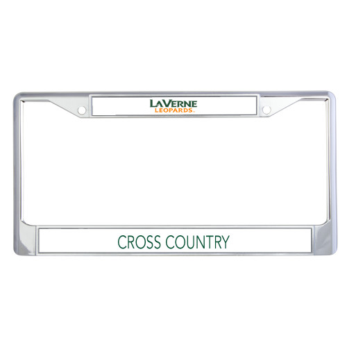  Metal License Plate Frame in Chrome - University of La Verne  Leopards Wordmark Flat