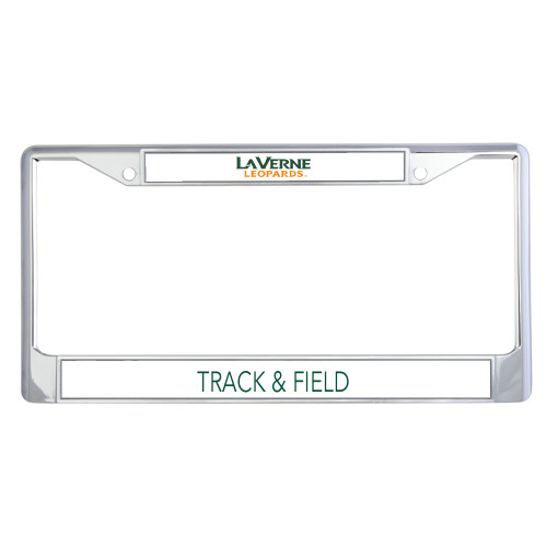  Metal License Plate Frame in Chrome - University of La Verne  Leopards Wordmark Flat