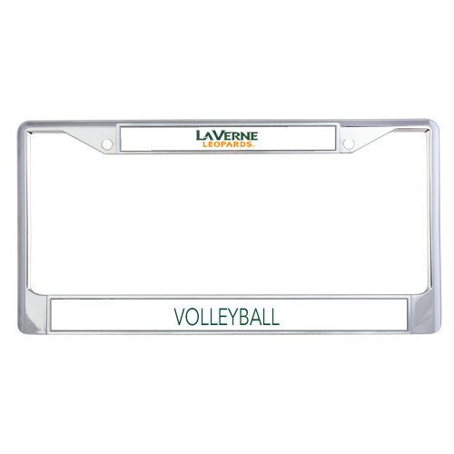  Metal License Plate Frame in Chrome - University of La Verne  Leopards Wordmark Flat