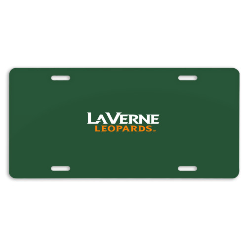  License Plate - University of La Verne  Leopards Wordmark Flat
