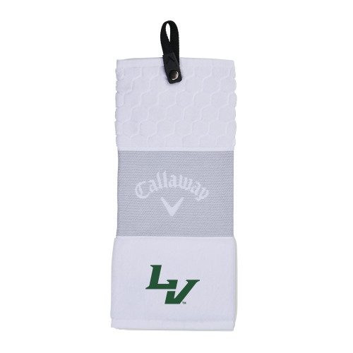  Callaway White Trifold Towel - University of La Verne  LV Mark