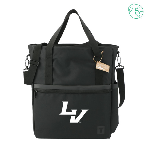  Tranzip Black Recycled Computer Tote - University of La Verne  LV Mark