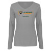 Thumbnail image for  Womens Grey Long Sleeve V Neck Tee 
