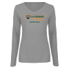 Thumbnail image for  Womens Grey Long Sleeve V Neck Tee 