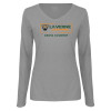 Thumbnail image for  Womens Grey Long Sleeve V Neck Tee 
