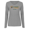 Thumbnail image for  Womens Grey Long Sleeve V Neck Tee 