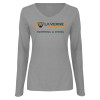 Thumbnail image for  Womens Grey Long Sleeve V Neck Tee 