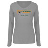 Thumbnail image for  Womens Grey Long Sleeve V Neck Tee 