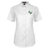 Thumbnail image for  Womens White Twill Button Up Short Sleeve